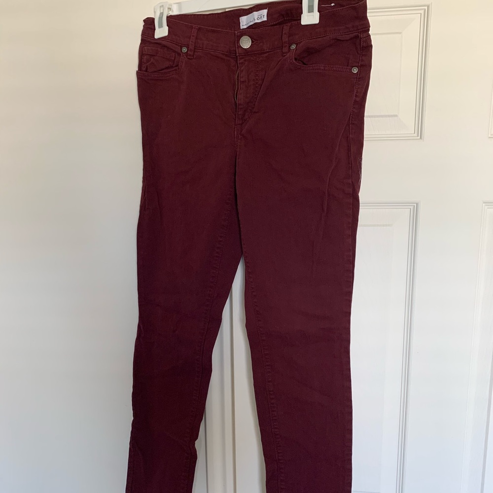LOFT colored denim